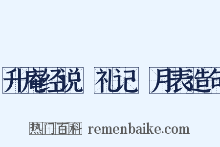 升庵经说·礼记·月表造句是什么意思的图片